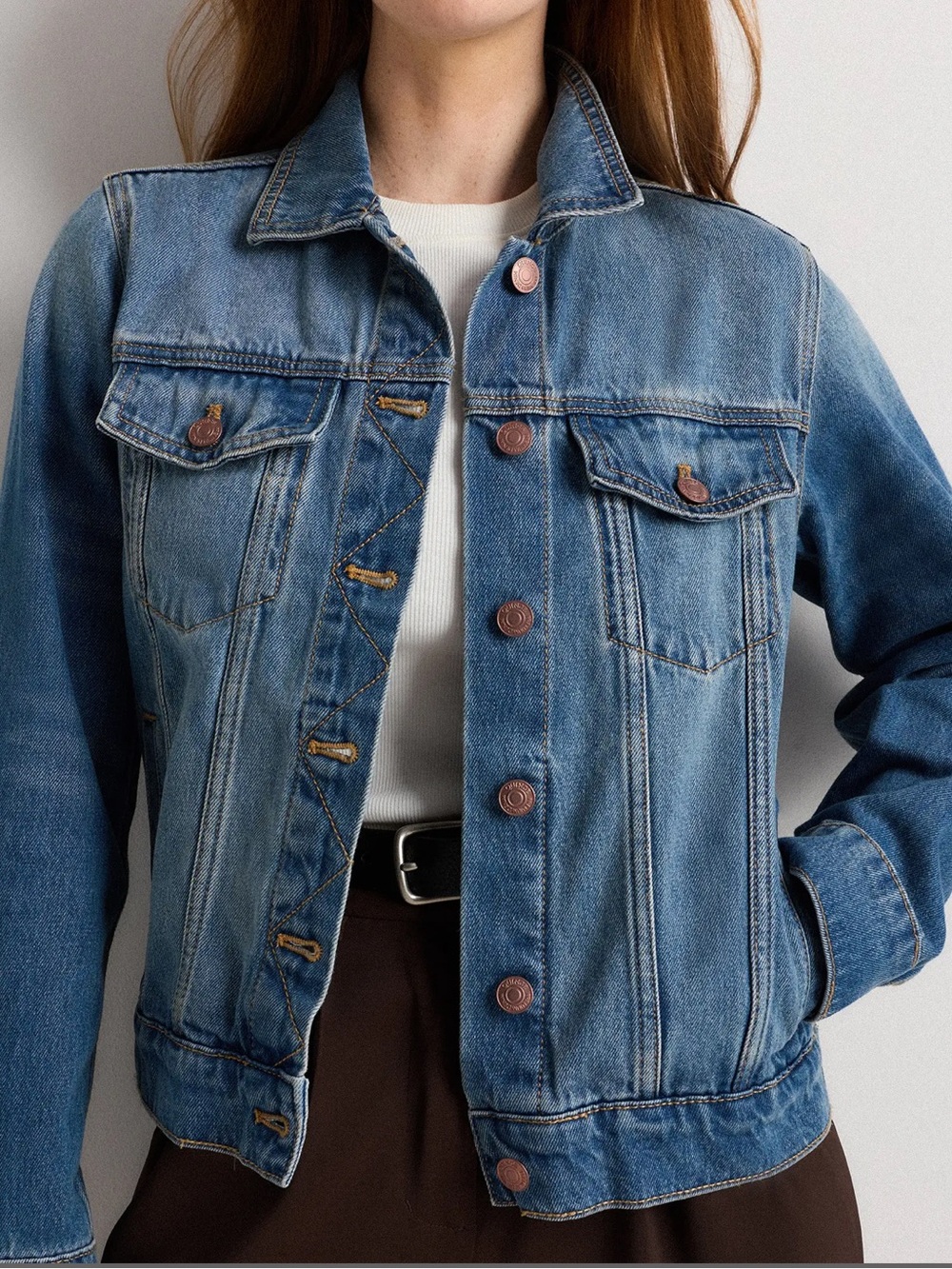 Quince 100% Organic Cotton Denim Jacket XL Indigo Blue - Picture 3 of 10